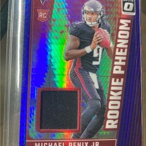 2024 Panini Donruss Optic Michael Penix  Jr Phenom Patch Blue Hyper RC.Rookie